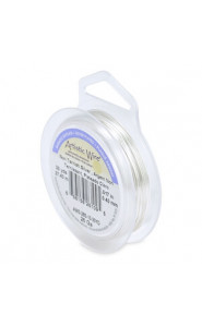 26 gauge Artistic Wire - Non tarnish silver. Artistic Wire is a leading brand of permanently coloured copper wire from the famous Beadalon brand. This high quality wire is characterized by its softness and flexibility making it perfect wire for wire